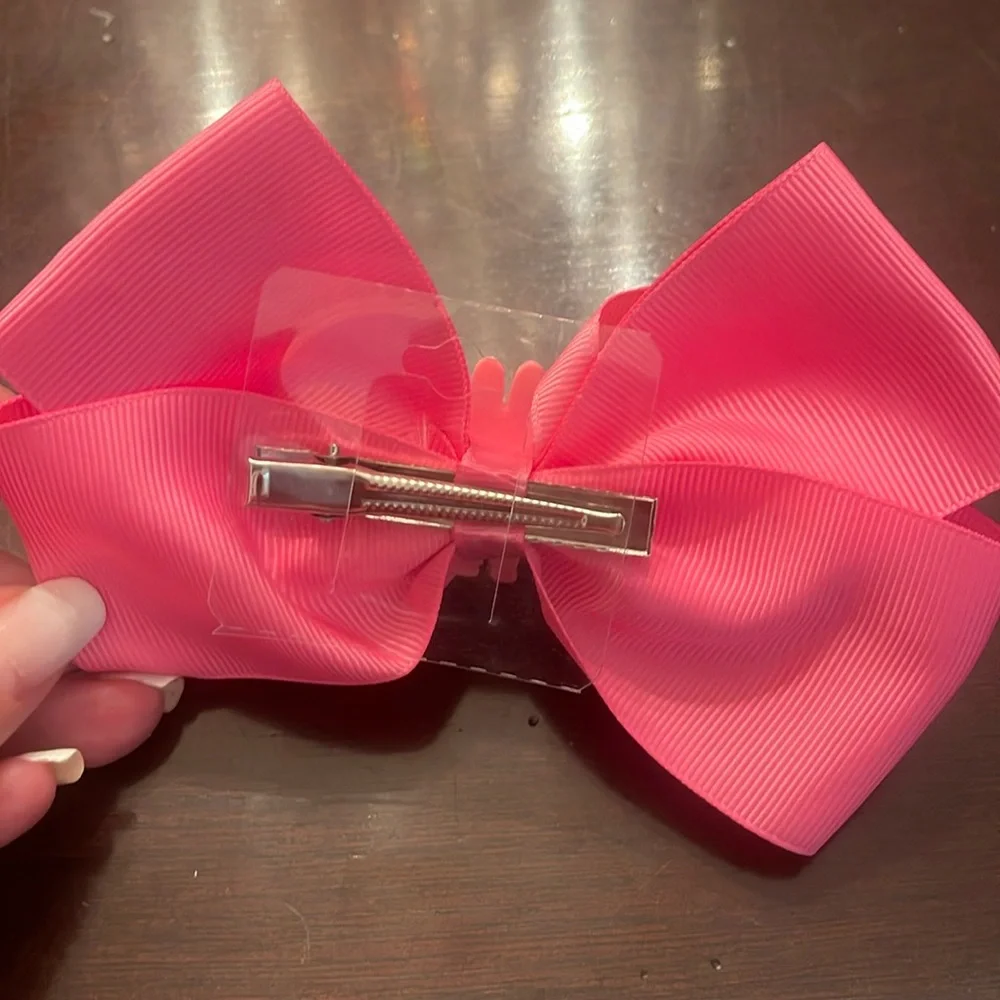 Pink Hair Bow labubu monster Charm butterfly glitter Accents new